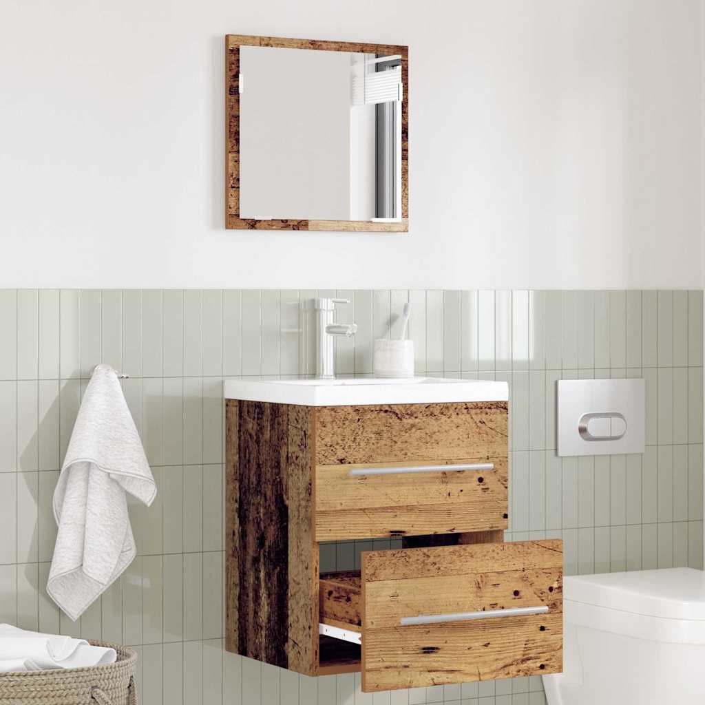 vidaXL Bathroom Furniture Set with Drawer Brown 41 x 38.5 x 48 cm 1