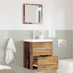 vidaXL Bathroom Furniture Set with Drawer Brown 41 x 38.5 x 48 cm 1