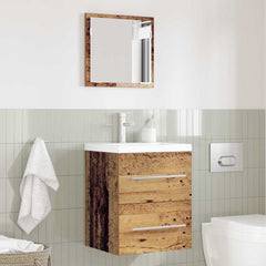 vidaXL Bathroom Furniture Set with Drawer Brown 41 x 38.5 x 48 cm 4