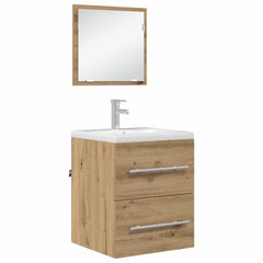 vidaXL Bathroom Furniture Set Brown 41 x 38.5 x 48 cm 3