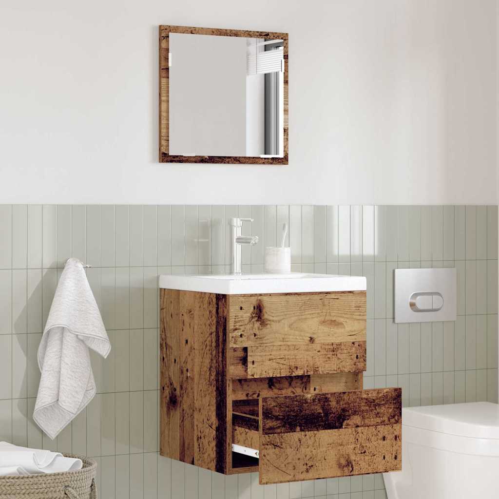 vidaXL Bathroom Cabinet Old Wood 41 x 38.5 x 45 cm Engineered Wood 1