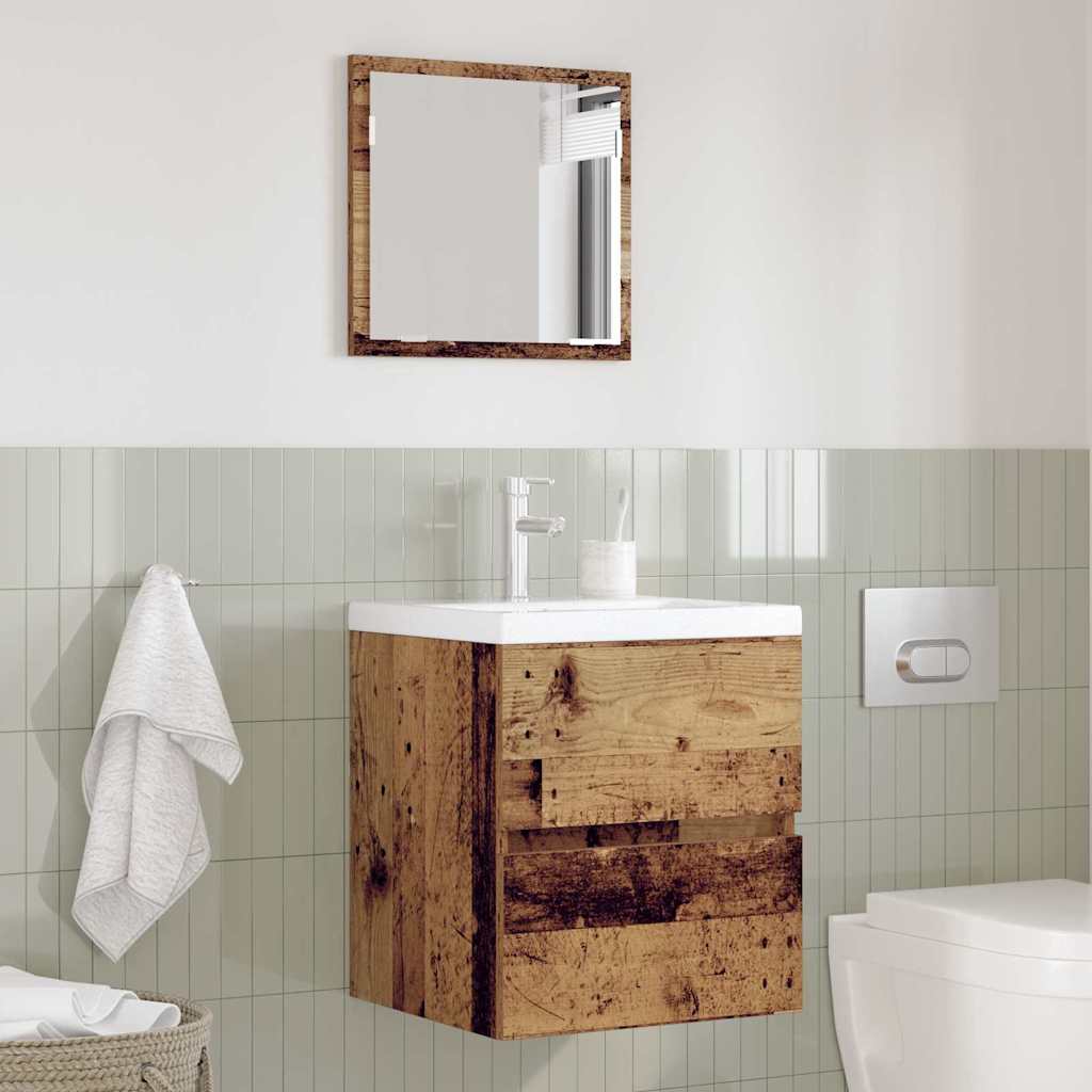 vidaXL Bathroom Cabinet Old Wood 41 x 38.5 x 45 cm Engineered Wood 4