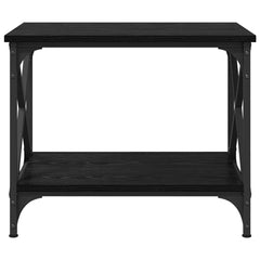 vidaXL Side Table Black Oak 55 x 38 x 45 cm Engineered Wood 5