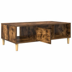 vidaXL Coffee Table Smoked Oak 102 x 55 x 35 cm Engineered Wood 5