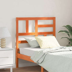 vidaXL Bed Headboard Wax Brown 80.5 x 4 x 104 cm Solid Pine Wood 1