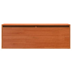 vidaXL Wall Cabinet Wax Brown 100 x 30 x 35 cm Solid Pine Wood 6
