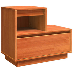 vidaXL Bedside Cabinet Wax Brown 60 x 34 x 51 cm Engineered Wood 2