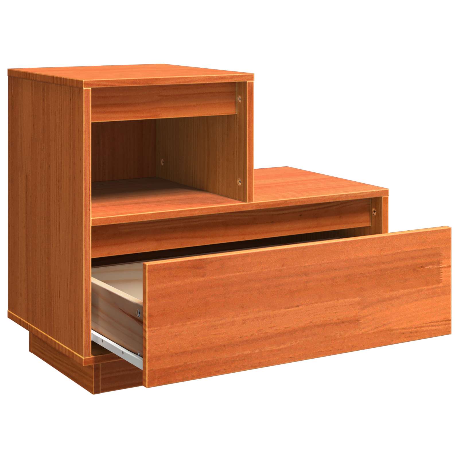 vidaXL Bedside Cabinet Wax Brown 60 x 34 x 51 cm Engineered Wood 5