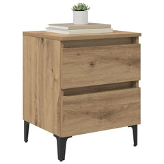 vidaXL Bedside Cabinet Artisan Oak 40 x 35 x 50 cm Engineered Wood 3