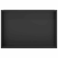 vidaXL Shower Niche Black 45 x 30 x 9.5 cm Stainless Steel 5