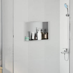vidaXL Shower Niche Silver 45 x 30 x 9.5 cm Stainless Steel 1