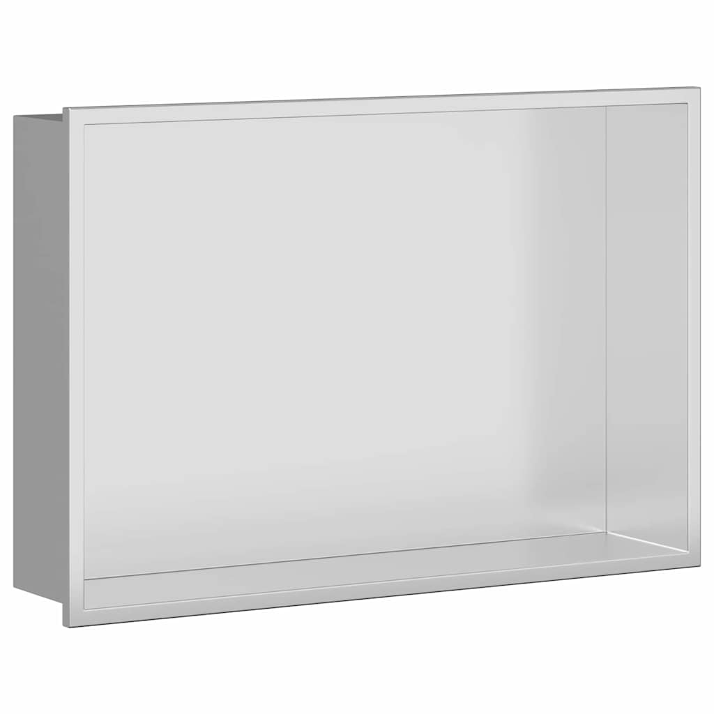 Shower Niche White Stainless Steel