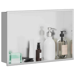 Shower Niche White Stainless Steel