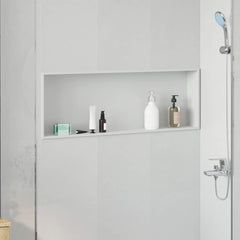 vidaXL Shower Niche White Stainless Steel