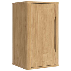 vidaXL Bathroom Wall Cabinet with Door FLORO Wax Brown 35 x 30 x 60 cm 2
