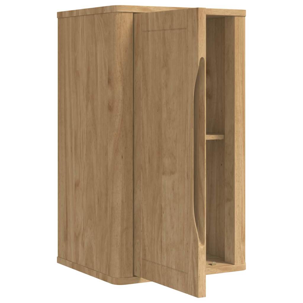 vidaXL Bathroom Wall Cabinet with Door FLORO Wax Brown 35 x 30 x 60 cm 5
