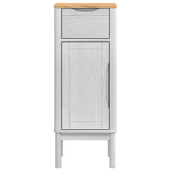 vidaXL Bathroom Cabinet FLORO White 35 x 30 x 90 cm Solid Pine Wood 6