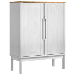 vidaXL Sideboard FLORO White 70 x 30 x 70.5 cm Solid Pine Wood 2