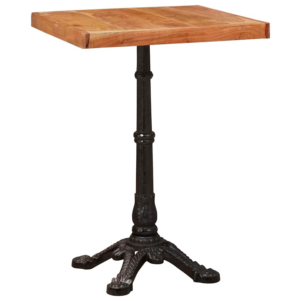 vidaXL Bistro Table 50 x 50 x 76 cm Solid Acacia Wood Brown Square 3