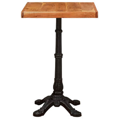 vidaXL Bistro Table 50 x 50 x 76 cm Solid Acacia Wood Brown Square 4