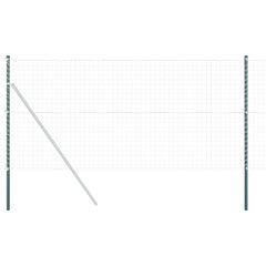 vidaXL Fence Post 12 pcs Green Powder-coated steel 2