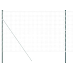 vidaXL Fence Post 12 pcs Green Powder-coated steel 2