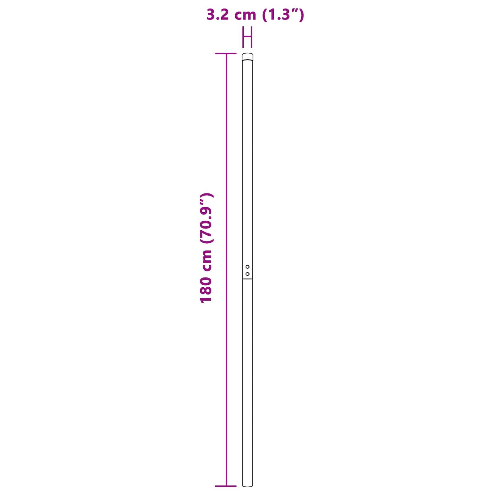 vidaXL Fence Post 12 pcs Grey Powder-coated steel 6