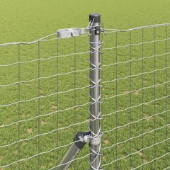 vidaXL Fence Post 12 pcs Silver Powder-coated steel 3