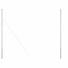 vidaXL Fence Post 12 pcs Silver Powder-coated steel 2