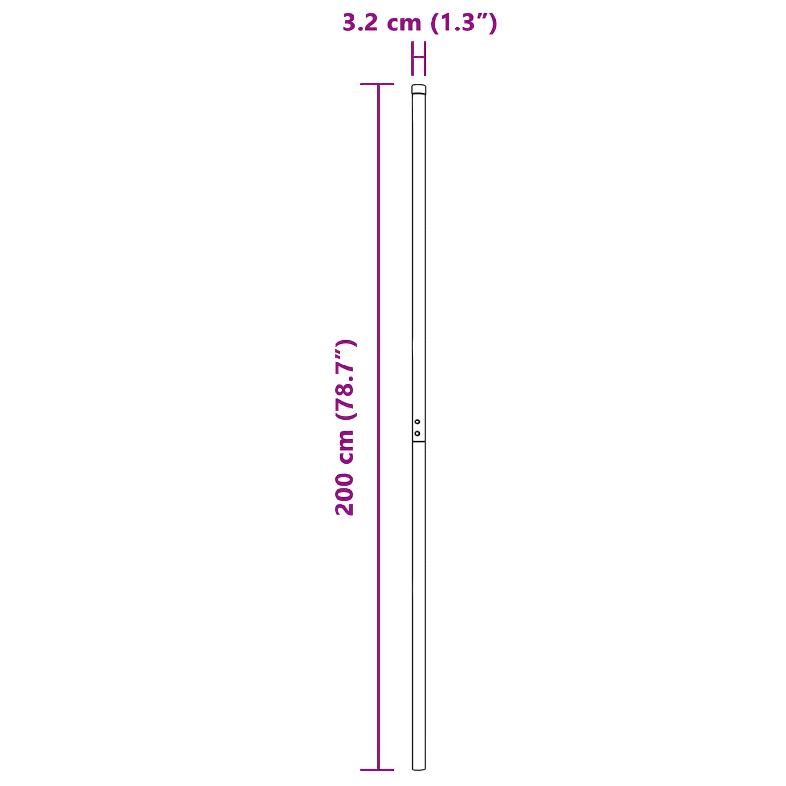 vidaXL Fence Post 12 pcs Silver Powder-coated steel 6