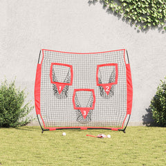 vidaXL Baseball Practice Net Black 214.5 x 89.5 x 181 cm Polyester 3