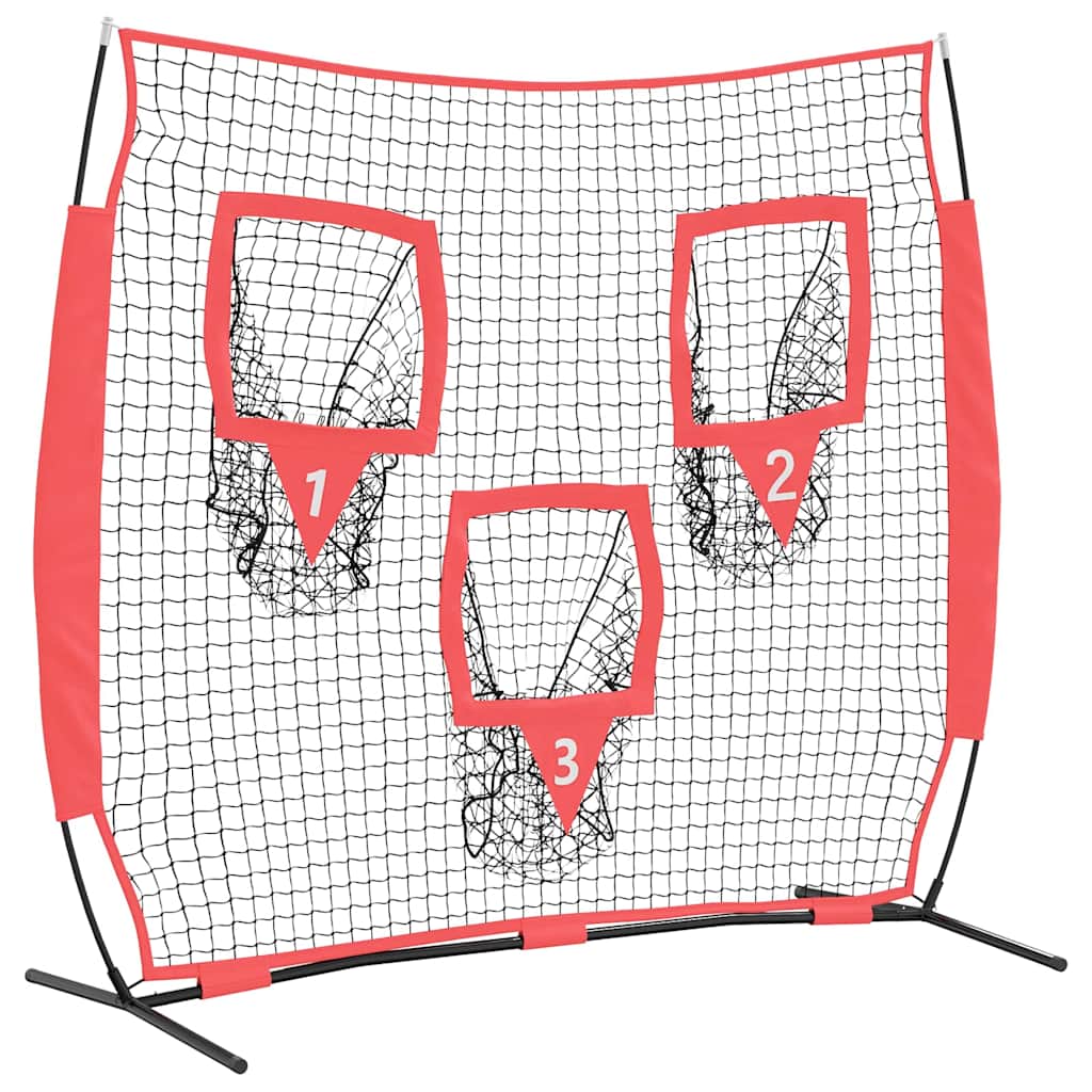 vidaXL Baseball Practice Net Black 214.5 x 89.5 x 181 cm Polyester 2