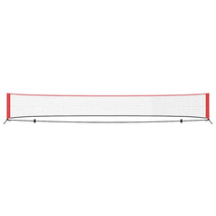 vidaXL Tennis Net Folding Black and Red 595 x 90.5 x 87 cm Polyester 4