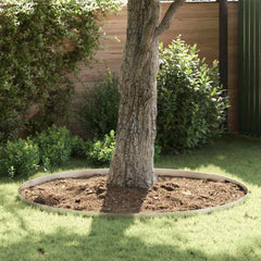 vidaXL Lawn Edging 450 x 10 cm Stainless Steel Silver 1