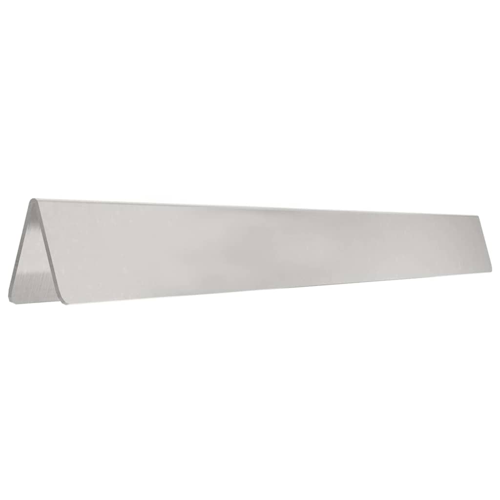 vidaXL Lawn Edging 450 x 10 cm Stainless Steel Silver 6