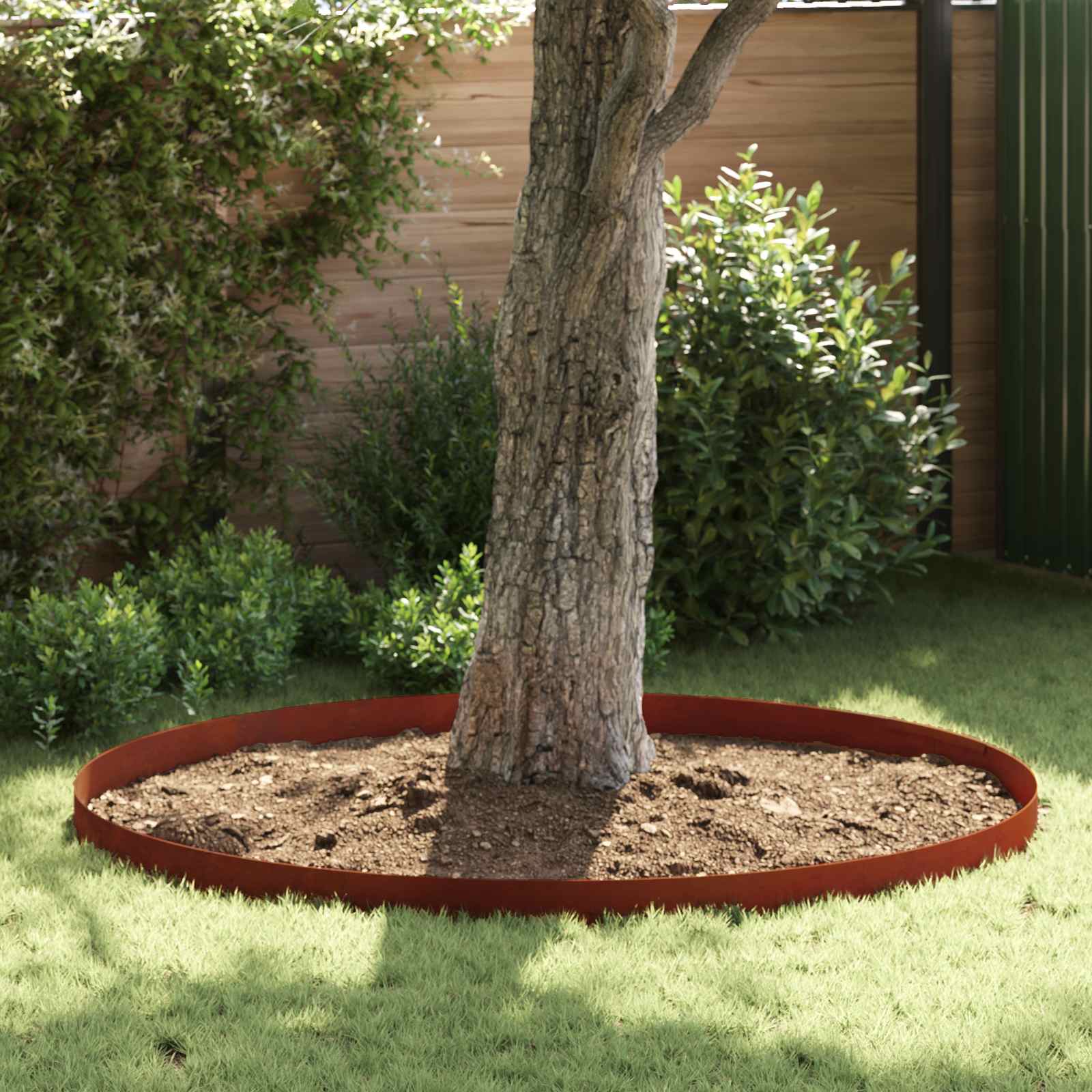 vidaXL Lawn Edging 450 x 15 cm Weathering Steel Rusty 1