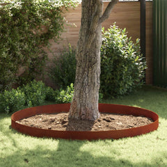 vidaXL Lawn Edging 450 x 25 cm Weathering Steel Rusty 1