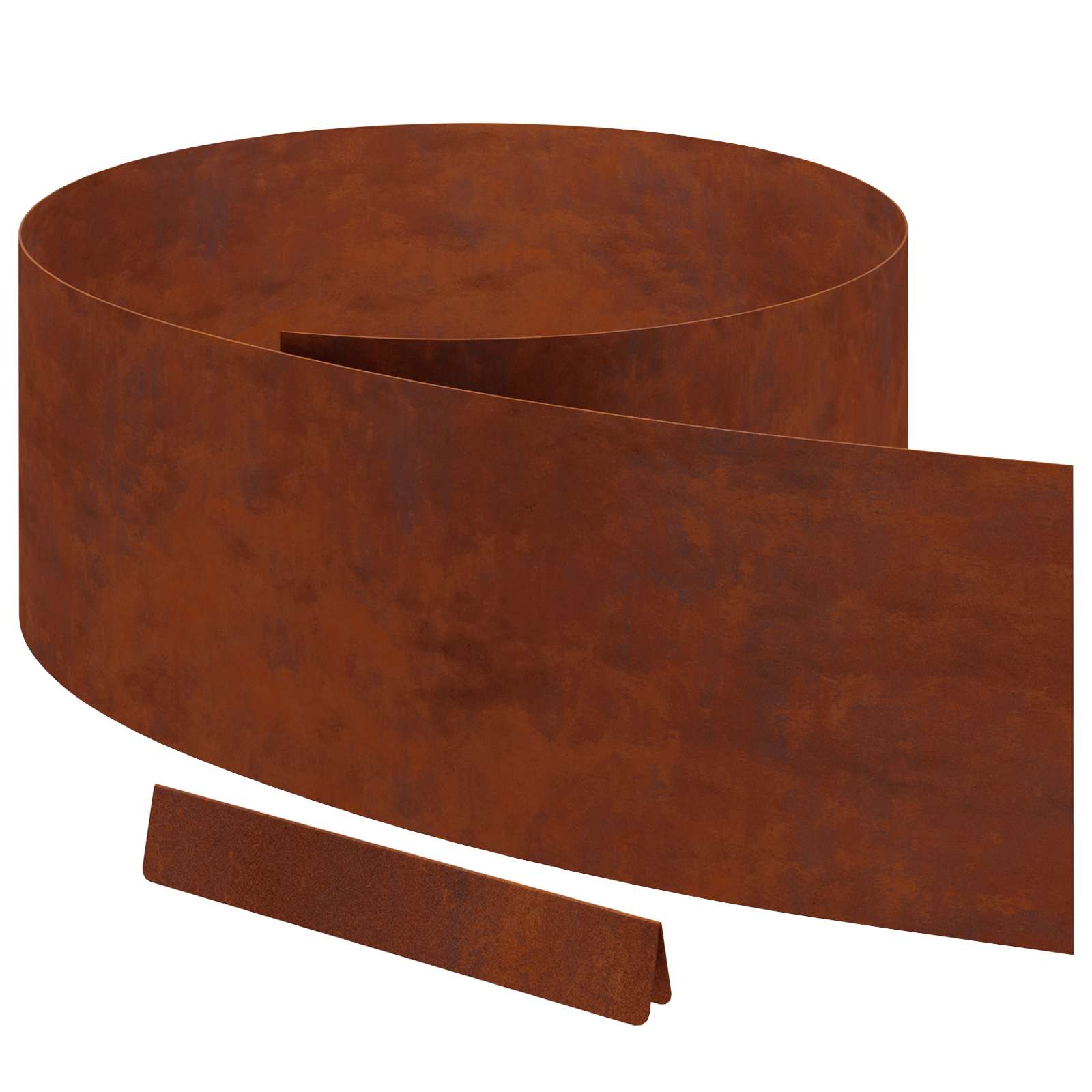 vidaXL Lawn Edging 450 x 25 cm Weathering Steel Rusty 2