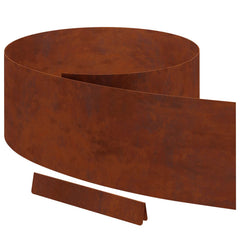 vidaXL Lawn Edging 450 x 25 cm Weathering Steel Rusty 2