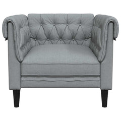 Sofa 78.5 x 74.5 x 74.5 cm Polyester Light grey 1-seater
