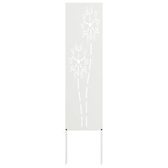 vidaXL Garden Privacy Screen White 32 x 140 cm Cold-rolled steel 4