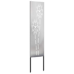 vidaXL Garden Privacy Screen Silver 32 x 140 cm Stainless steel 5