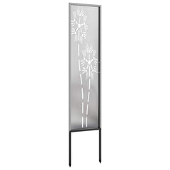vidaXL Garden Privacy Screen Silver 32 x 140 cm Stainless steel 6