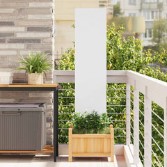 vidaXL Garden Privacy Screen White 32 x 140 cm Cold-rolled steel 1