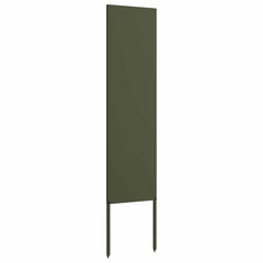 vidaXL Garden Privacy Screen Olive green 32 x 140 cm Cold-rolled steel 4