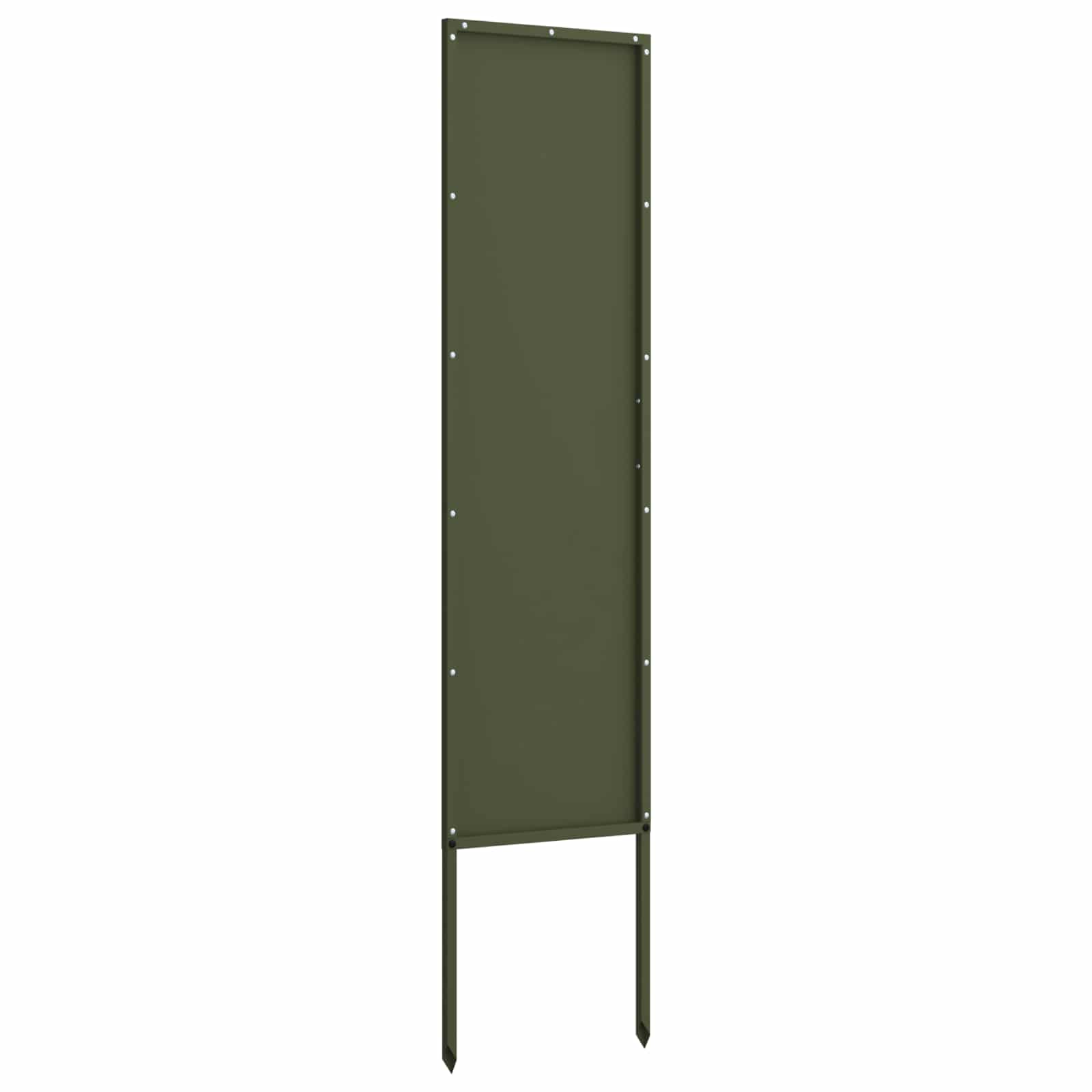 vidaXL Garden Privacy Screen Olive green 32 x 140 cm Cold-rolled steel 5