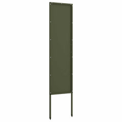 vidaXL Garden Privacy Screen Olive green 32 x 140 cm Cold-rolled steel 5