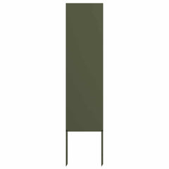 vidaXL Garden Privacy Screen Olive green 32 x 140 cm Cold-rolled steel 2