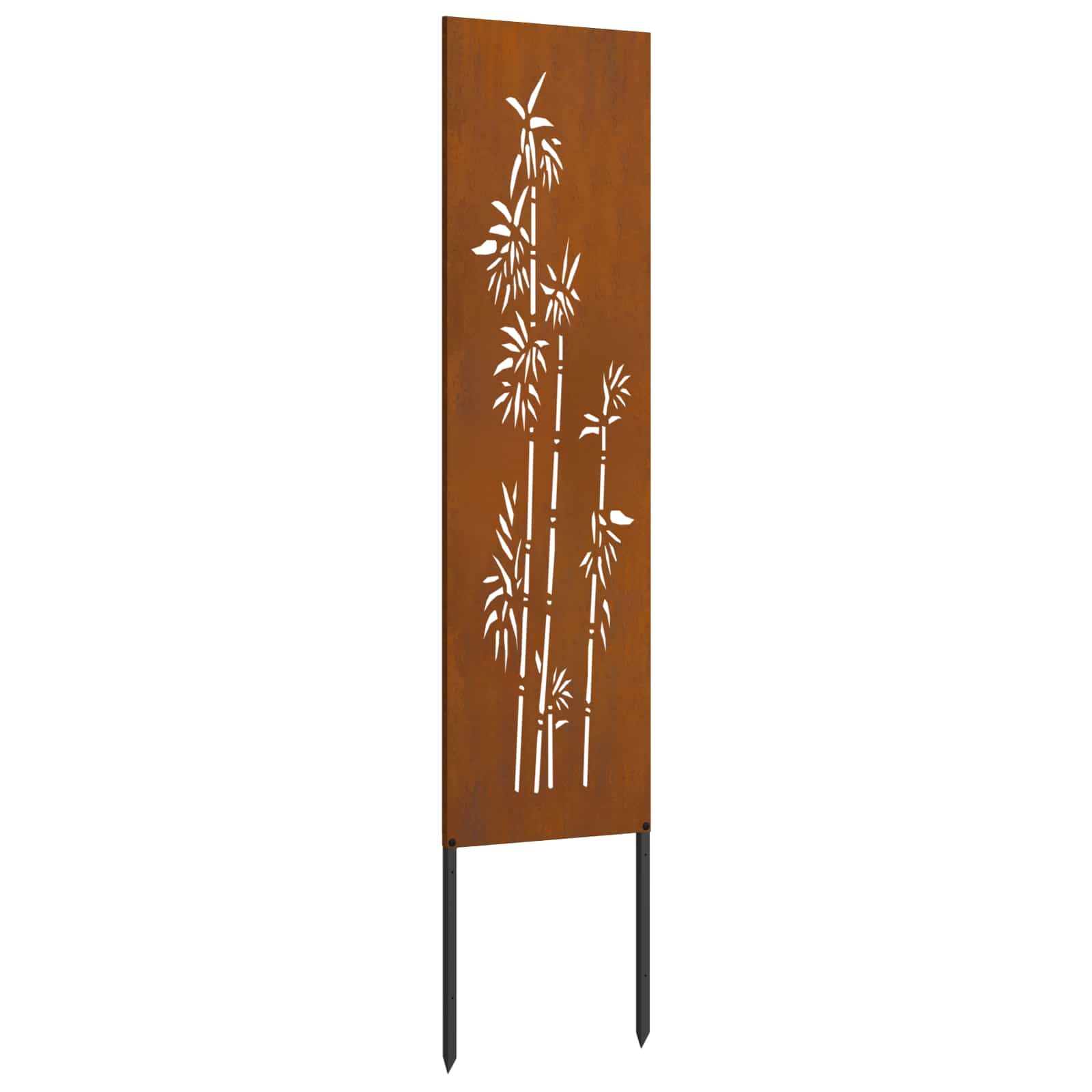 vidaXL Garden Privacy Screen Floral Rusty 32 x 140 cm Weathering Steel 6