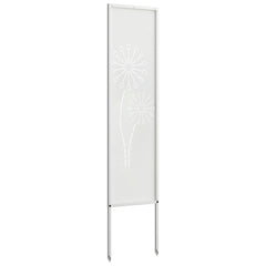 vidaXL Garden Privacy Screen White 32 x 140 cm Cold-rolled steel 6